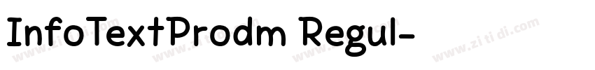 InfoTextProdm Regul字体转换